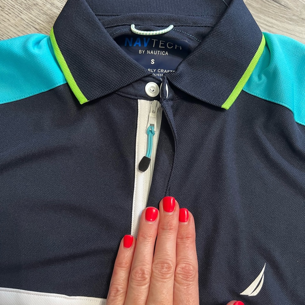 NAUTICA NAVTECH SUSTAINABLE CRAFTED POLO SHIRT size S - Picture 2 of 7